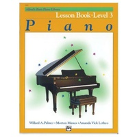Alfred Alfred's Basic Piano Course Lesson Book 3 Instruction Book New