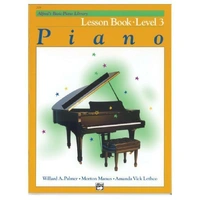 Alfred Alfred's Basic Piano Course Lesson Book 3  Instruction Book New
