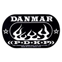 Danmar 210DKF  Bass Drum Double  Bass Drum Patch - Flames