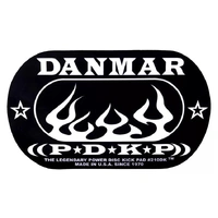 Danmar 210DKF  Bass Drum Double  Bass Drum Patch - Flames