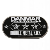 Danmar Metal Impact Badge - Double Kick Bass Drum disc