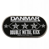 Danmar Metal Impact Badge - Double Kick Bass Drum disc