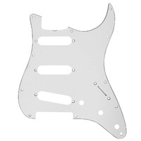 Big Bang Tone Electric Guitar Pickguard for '62 Strat Gloss White 3 Ply