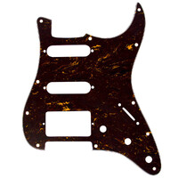 Big Bang Tone Electric Guitar Pickguard for American Strat HSS Red Tortoise 3 Ply