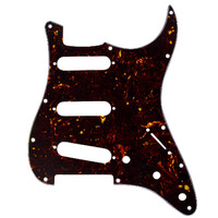 Big Bang Tone Electric Guitar Pickguard for American Strat SSS Red Tortoise 4 Ply