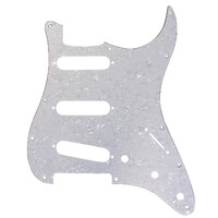 Big Bang Tone Electric Guitar Pickguard for American Strat SSS White Pearl  3 Ply