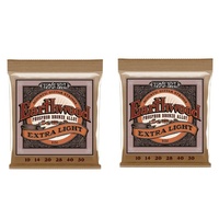 2 sets Ernie Ball 2150 Earthwood .010-.050 Extra Light Acoustic guitar Strings