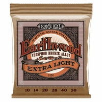 Ernie Ball 2150 Earthwood .010-.050 Extra Light Phosphor Bronze Acoustic Strings