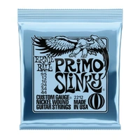 Ernie Ball 2212 Slinky Nickel Wound Electric Guitar Strings - .0095-.044 Primo 