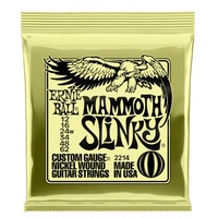 Ernie Ball 2214 Slinky Nickel Wound Electric Guitar Strings - .012-.062 Mammoth 