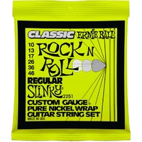 Ernie Ball 2251 Pure Nickel Regular Slinky Electric Guitar Strings 10 - 46