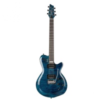 Godin LGXT Trans Blue Flame AA Electric Guitar Electric Synth/Midi Hybrid 