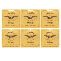 6 x Aquila 22U Baritone Ukulele  Wound 4th string for DGBE tuning , Single String