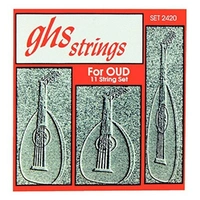 GHS Oud 11 String Nylon / Silver plated wound StringsSet, .022 - .040 2420