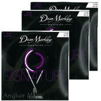 3 x Dean Markley 2504 LTHB Signature Nickel Steel Electric Guitar Strings 10 -52