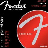 Fender Nickel Plated Steel Electric Guitar Strings - Extra Super Light, .008-.038