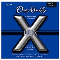 Dean Markley Helix Pure Nickel Medium Jazz Electric Guitar Strings 12 - 52