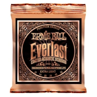 Ernie Ball Everlast Phosphor Extra Light Acoustic Guitar Strings 10 - 50 - 2550 