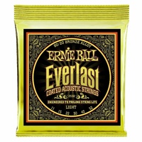 Ernie Ball 2558 Everlast Coated 80/20 Bronze Light Acoustic Strings 11 - 52 
