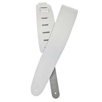 Planet Waves Traditional Leather Guitar Strap White Adjustable 44" - 53" 25BL02