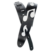 D'Addario Icon Collection Leather Guitar Strap, Note