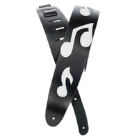 D'Addario Icon Collection Leather Guitar Strap, Note