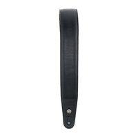 D'Addario Padded Garment Leather Guitar Strap, Black