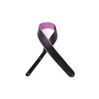 D'Addario Deluxe Leather Guitar Strap, Color Padded, Purple