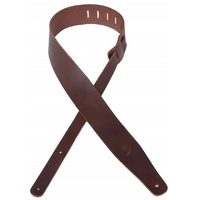Planet Waves by D'Addario Thick Leather Deluxe Guitar Strap, Brown  25TL01-DX