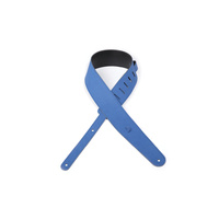 D'Addario Deluxe Leather Guitar Strap, Cantanella, Blue