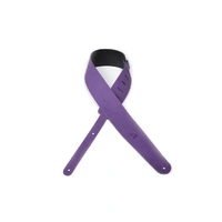 D'Addario Deluxe Leather Guitar Strap, Cantanella, Purple
