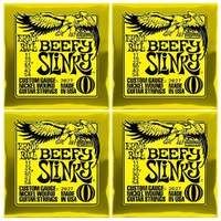 4 sets Ernie Ball Beefy Slinky Set, .011 - .054 Electric Guitar Strings