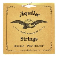 Aquila 26U Nylgut Baritone 8 String Ukulele Strings Set - DdGgbbee 2 Red Strings