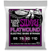 Ernie Ball 2811 Power  Slinky Flatwound Bass Guitar Strings 55 - 110  Flat Wound