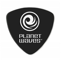 Planet Waves Black Celluloid Guitar Picks, 10 pack, Light, Wide Shape