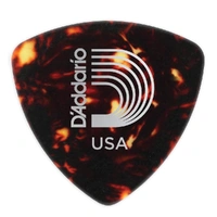 D'Addario Shell-Color Celluloid Guitar Picks, 10 picks ,  Light , Wide Shape