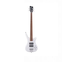 Warwick RockBass Corvette $$ Solid White High Polish Bass Guitar