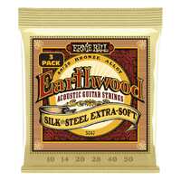 Ernie Ball 3047 Extra Soft Silk and Steel Acoustic Guitar Strings 3 Sets