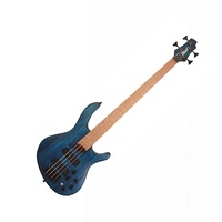 Cort B4 Plus AS RM 4 String Open Pore Aqua Blue Electric Bass Guitar