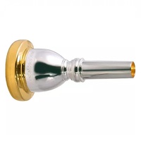 Bach 18 Tuba Mouthpiece Silver Plated - Gold Plated Rim