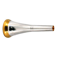 Bach 11 French Horn Mouthpiece Silver Plated - Gold plated rim