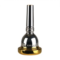 Bach Gold-Plated Rim Small Shank Tenor Trombone Mouthpiece 12C