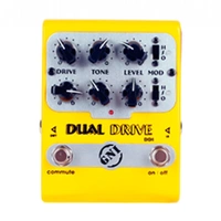 GNI Music - Dual Drive  Guitar Effects Pedal - 2 Overdrives in one Pedal