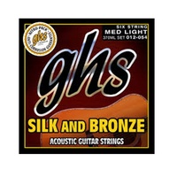 GHS 370ML SILK & BRONZE MEDIUM LIGHT GAUGE ACOUSTIC GUITAR STRINGS