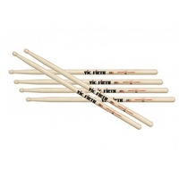 Vic Firth American Classic Drumsticks - 3A - Wood Tip - 3 Pairs 