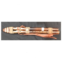 Native American wood Double Flute - Japanese Bamboo Key of Bb 440Hz