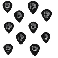 D'addario Planet Waves 3DBK4-10 Black Ice Guitar Picks, Medium 10 Picks