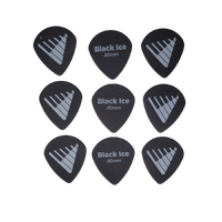 Planet Waves Angkor Exclusive Black Ice Guitar Picks, Medium 0.80 X 9 Picks