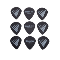 Planet Waves Angkor Exclusive Black Ice Guitar Picks, Heavy - 9 Picks  1.10mm
