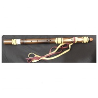 Native American wood Flute - Black Bamboo Key of F 440Hz
